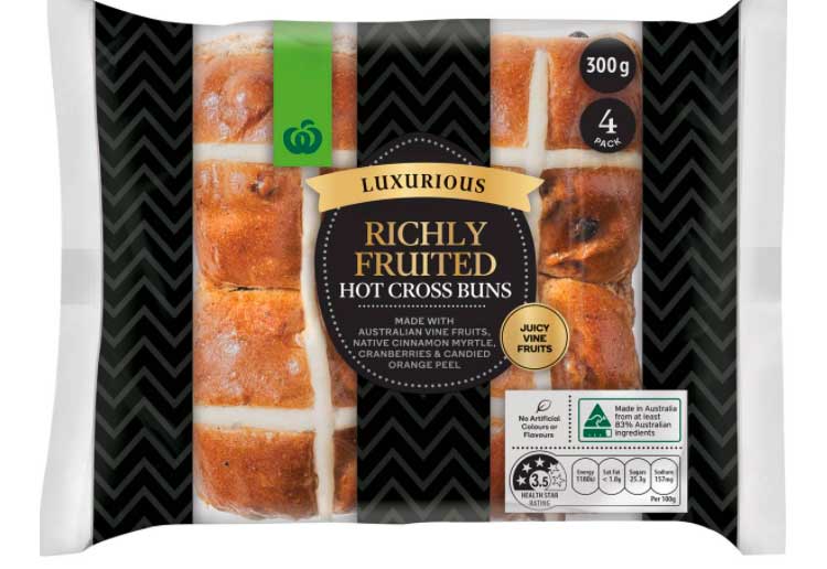 Woolworths Hot Cross Buns