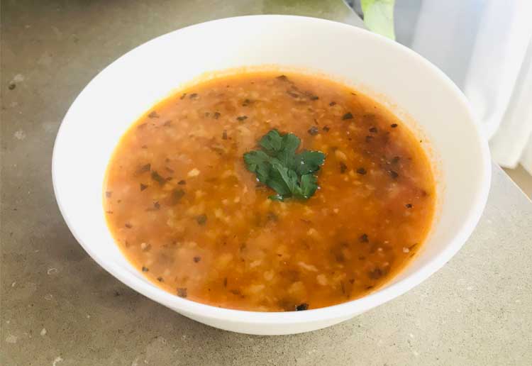 Tarhana Tomato Soup