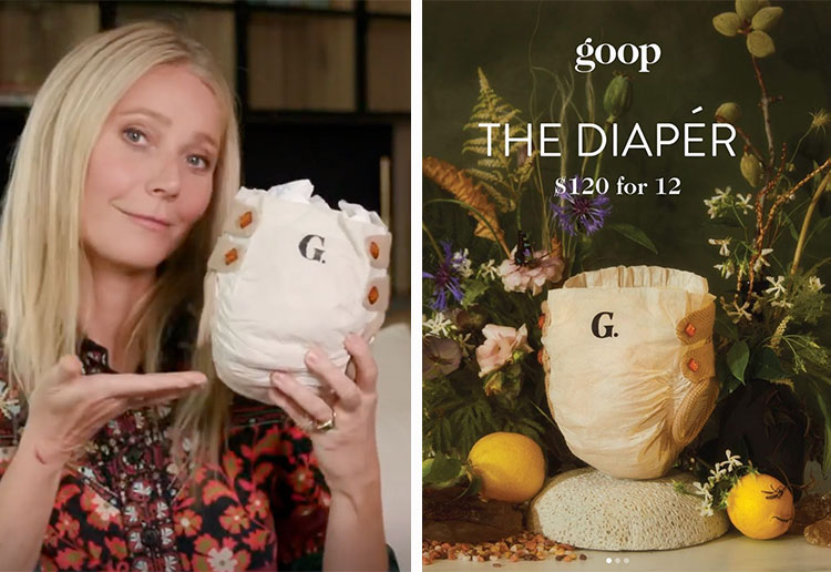 Gwyneth Paltrow Launches Luxury Disposable Nappy … Or Does She?
