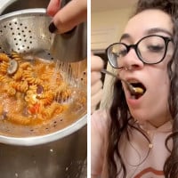 Mum Washes Son's Leftover Pasta To Reduce Waste