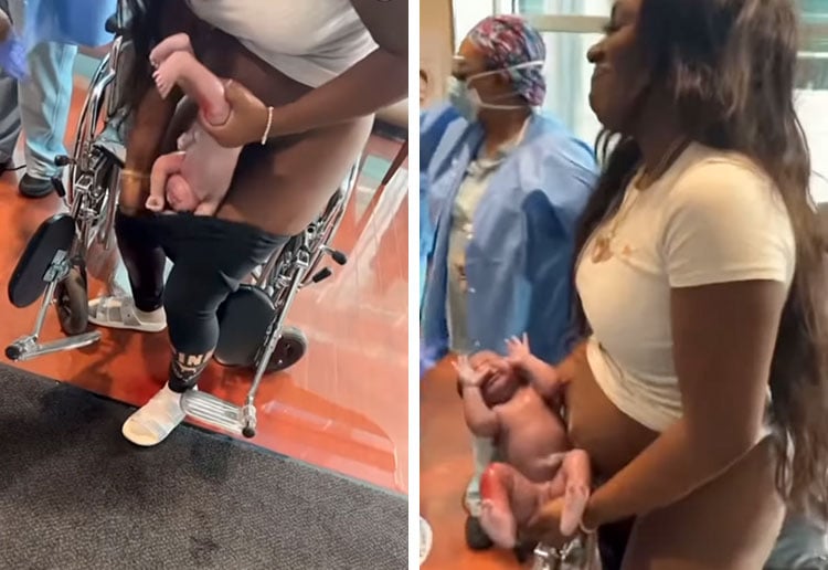 Mum Births Baby In Hospital Corridor Like A Boss!