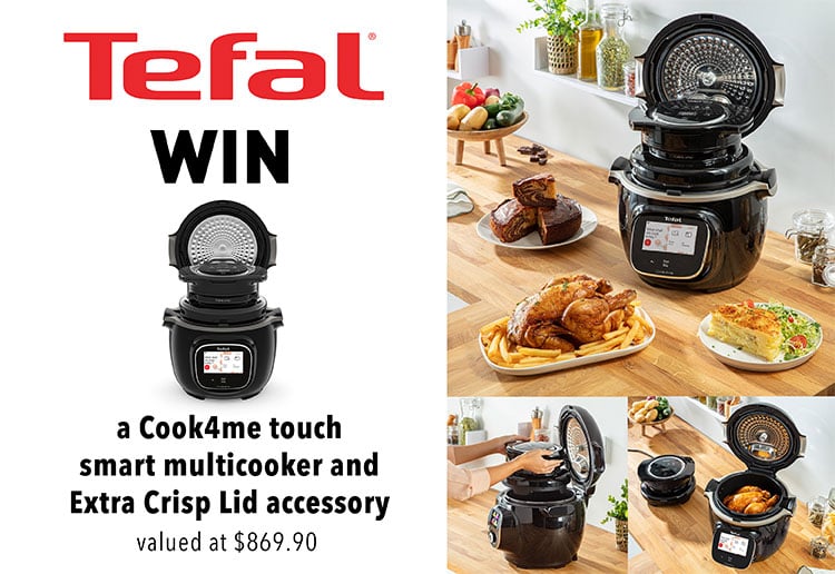 WIN a Tefal Cook4me Touch Smart Multicooker + Extra Crisp Lid Accessory
