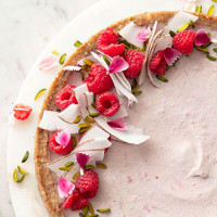 Raspberry & Coconut Vegan 'Cheesecake'