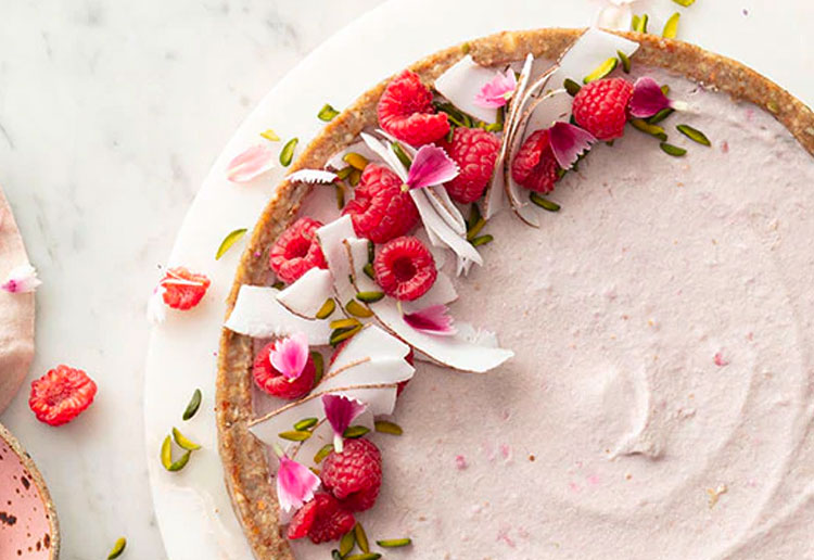 Raspberry & Coconut Vegan ‘Cheesecake’
