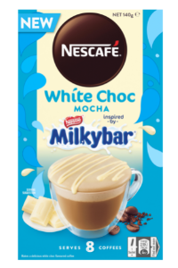 NESCAFÉ Café Creations White Choc Mocha Inspired by Milkybar review coffee sachet box