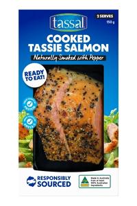 Cooked Tassie Salmon Naturally Smoked product image a key ingredient of salmon fried rice