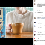 Woman drinking NESCAFÉ Café Creations White Choc Mocha Inspired by Milkybar