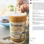 child pointing to biostime supplement