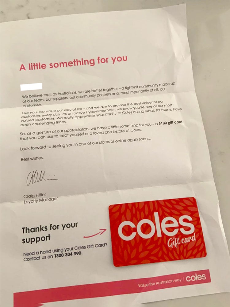 Coles rewards