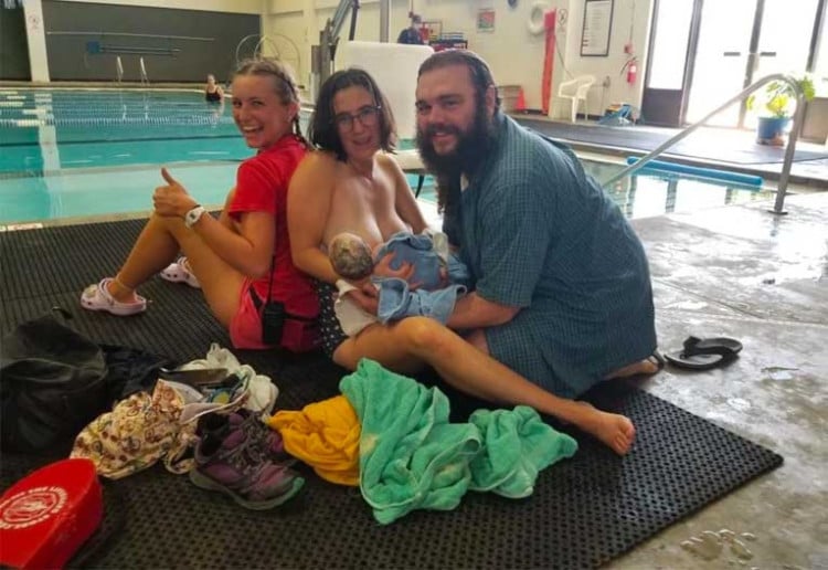 Lifeguard Helps Deliver Baby At Public Pool
