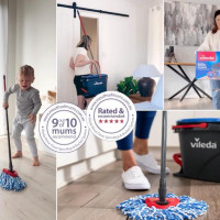 Vileda Rinse Clean Spin Mop and Bucket System Has Everyone Sparkling!