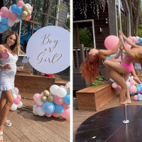 Epic Pole Dancing Gender Reveal Party