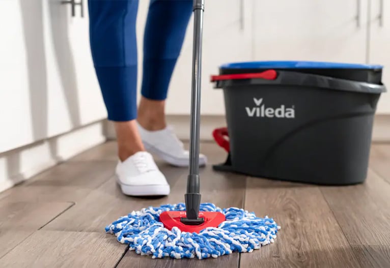 Vileda Rinse Clean Spin Mop and Bucket