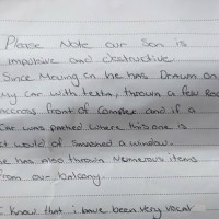 Mum's Note About 'Destructive' Son Divides Opinions