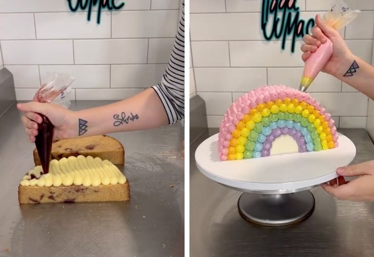 TikTok hack for cutting cake with wine glass is pure genius