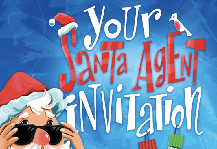 WIN 1 of 10 Copies Of Your Santa Agent Invitation