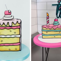 The Comic Cake Trend That's Just Too Cute!