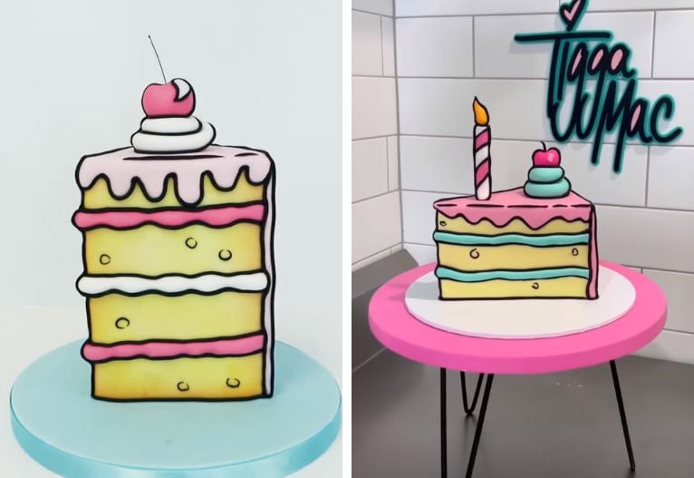 Bluey and Bingo - 3D Glitter Craft Card Birthday Cake Topper – PGFactory.ie