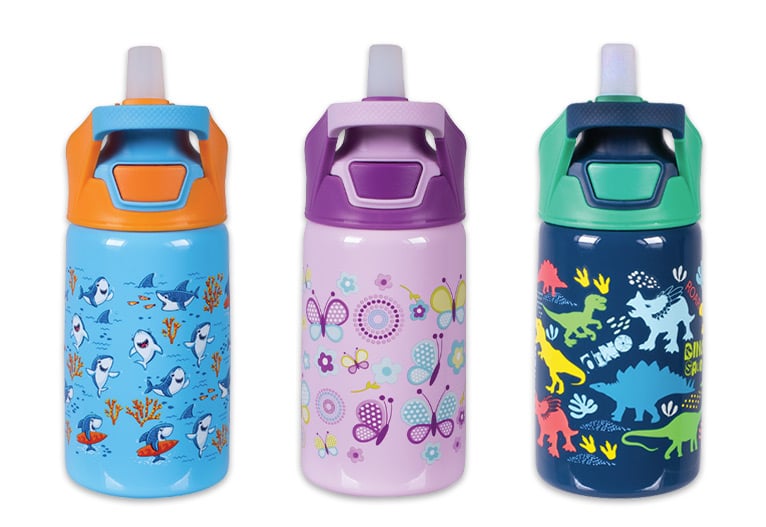 Yum Yum Insulated Drink Bottles for Kids.