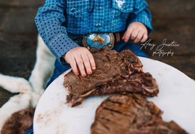 Steak Smash Photoshoots Are The New First Birthday Trend - Mouths of Mums