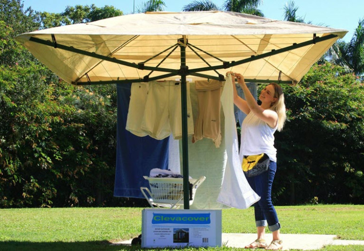 Win A Hills Hoist Rotary Clothesline Plus Clevacover Waterproof Cover Valued at $734.98