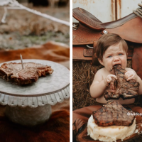 Steak Smash Photoshoots Are The New First Birthday Trend