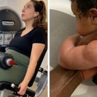 Mum Claims Pregnancy Workouts Gave Her Newborn Muscles