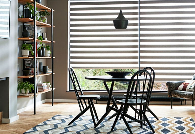 TUISS Vision Zebra Blinds in Luxe Ironside