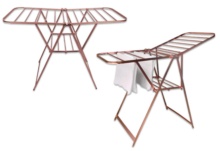 Rose Gold Clothes Airer