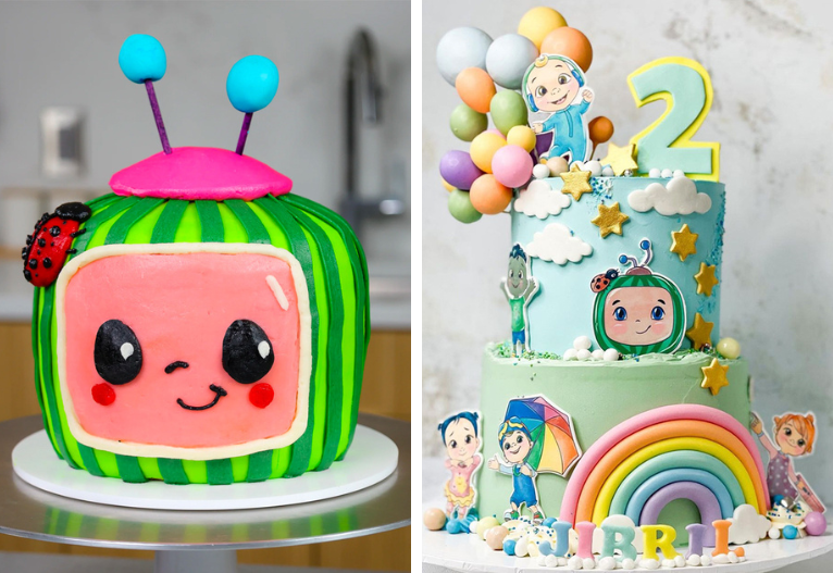 Cocomelon Rainbow square Cake – Crave by Leena-sonthuy.vn