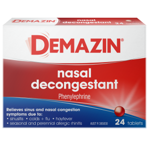 Demazin Nasal Decongestant Tablets Product Image