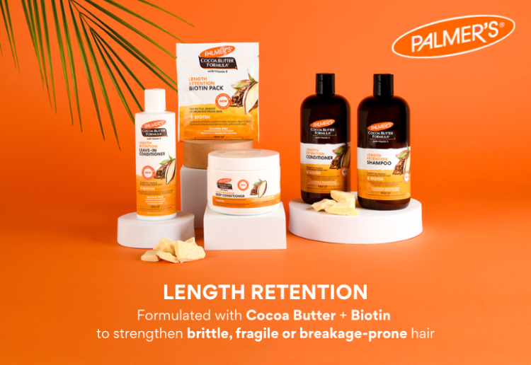 Win 1 Of 5 Palmer’s NEW Length Retention Hair Care Packs Valued At $100 Each