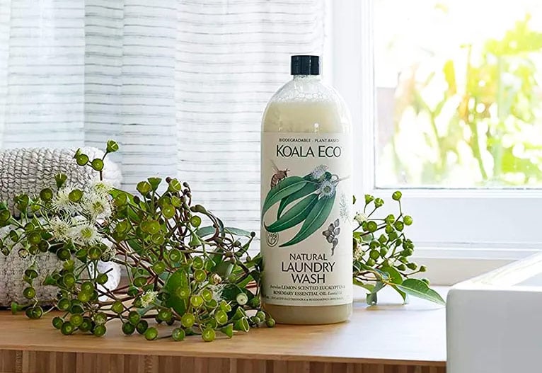 Koala Eco Natural Laundry Detergent on a table.