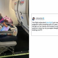 Dad's Fury After Pregnant Wife Made To Clean Children's Mess On Plane