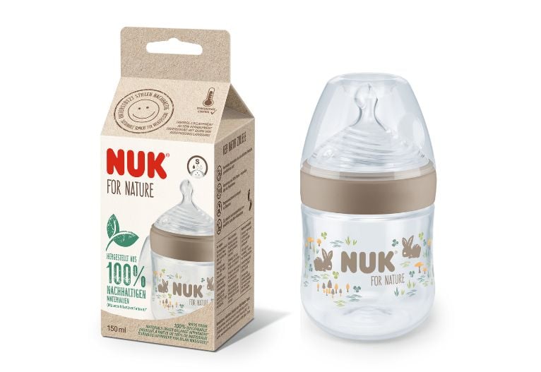 NUK for Nature Sustainable bottle packaging