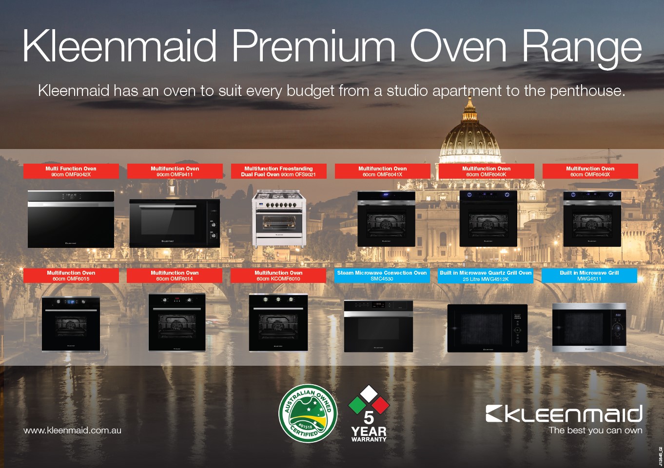 Kleenmaid Oven Range May 2023