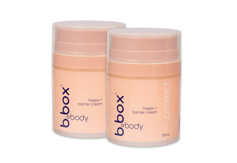 Two tubs of b.box nappy cream side by side.