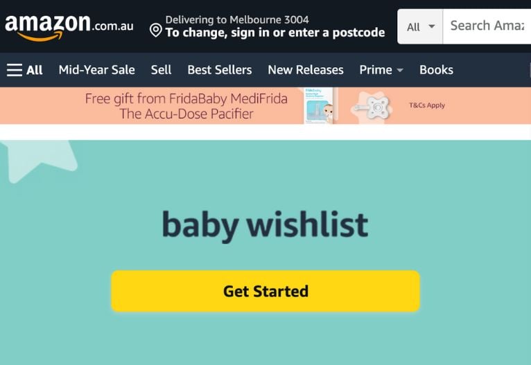 Amazon Baby Wishlist Registry