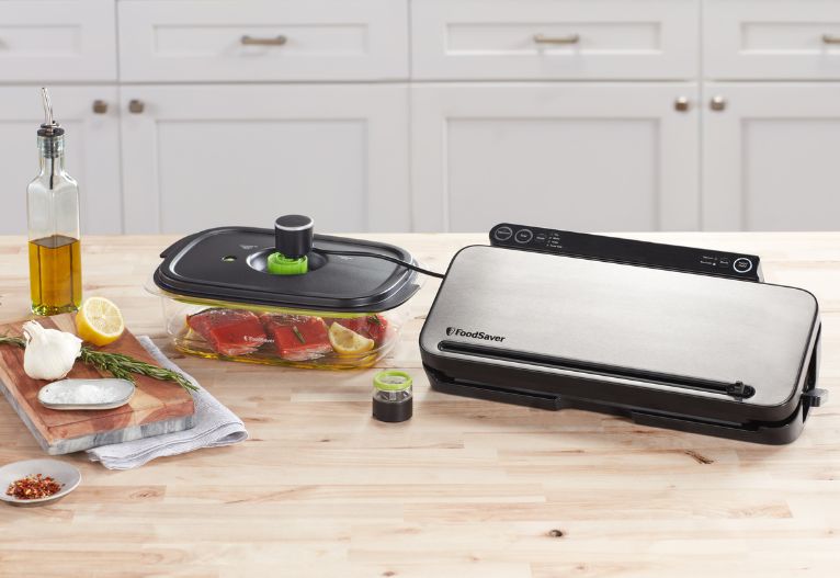 FoodSaver® Controlled Multi Seal Vacuum Sealer Review product on kitchen bench