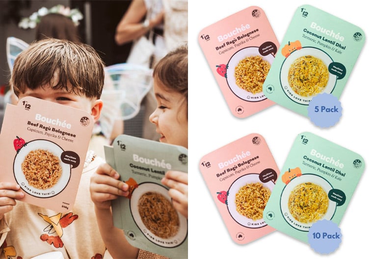 Bouchee toddler food packets. 