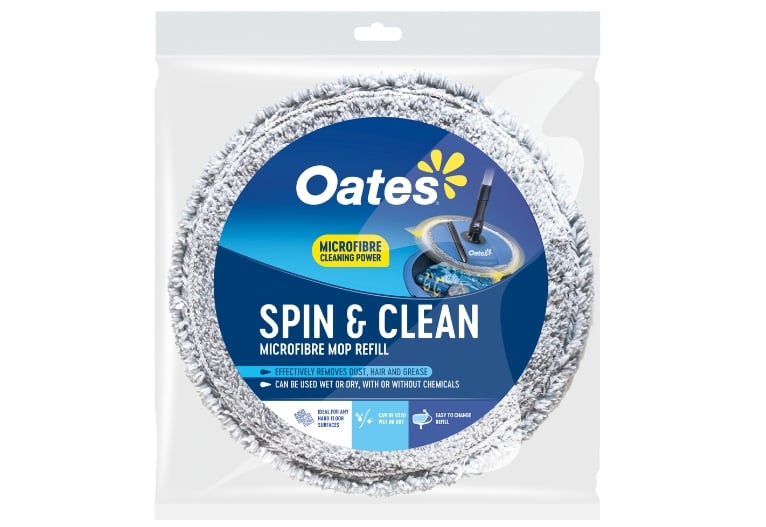 Oates Spin & Clean Microfibre Mop Refill Product Image