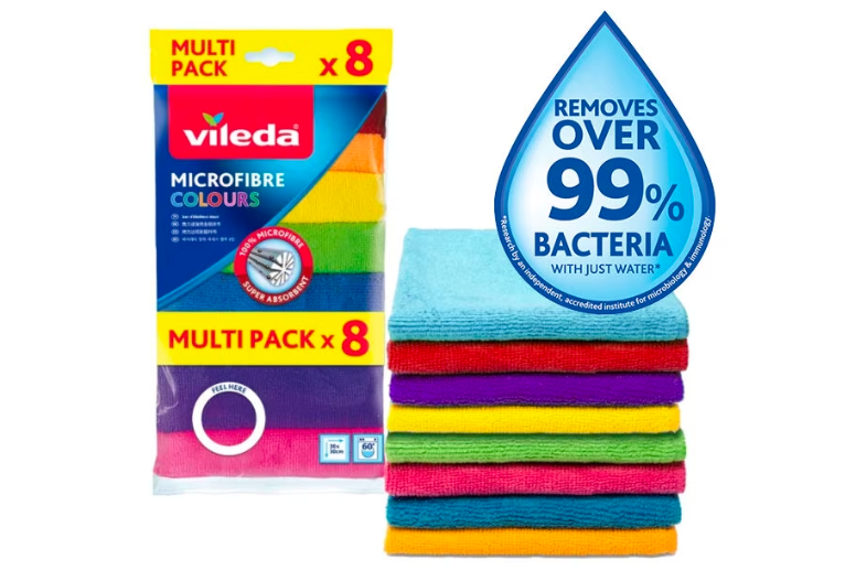 Vileda Microfibre Colours – multi-purpose cloths