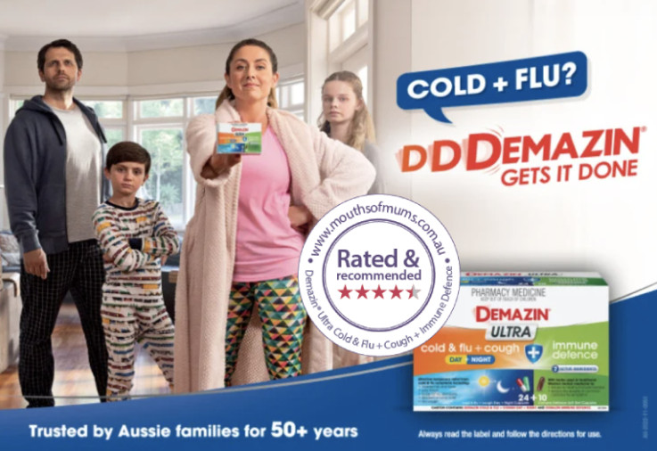 Demazin® Ultra Cold & Flu + Cough + Immune Defence Review Main Image