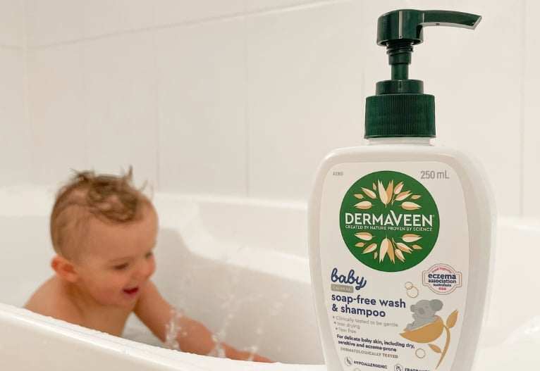 DermaVeen Baby Calmexa Soap Free Wash and Shampoo Review