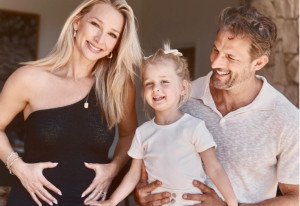 Anna Heinrich and Tim Robards baby