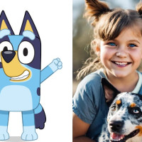 We Asked AI To Turn Bluey Characters Into Real People, And The Results Are Adorable!