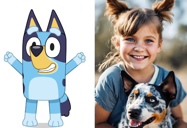 Turn Bluey Characters Into Real People,