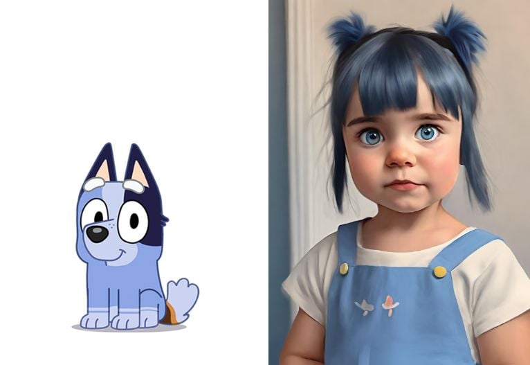 Turn Bluey Characters Into Real People,