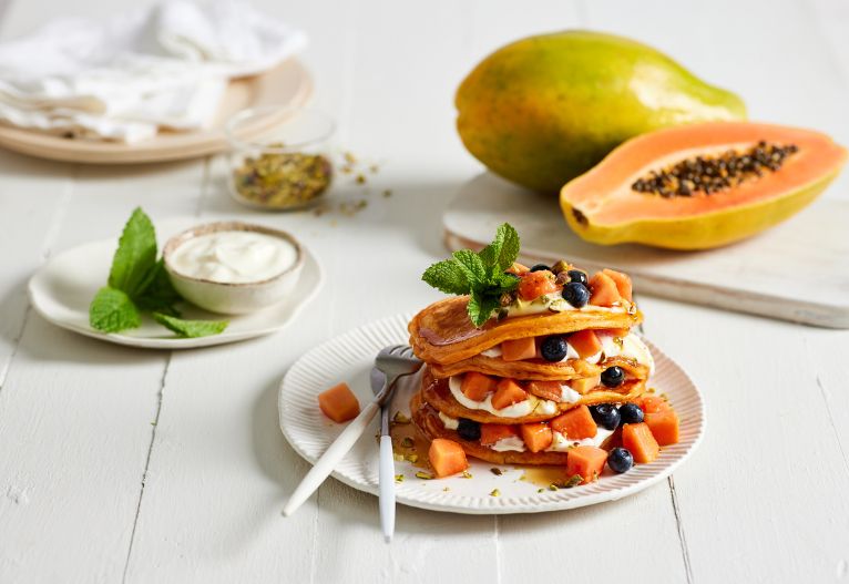 Papaya Pancakes - Real Recipes from Mums