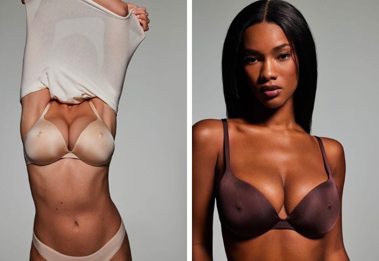 Yes, Kim Kardashian's Skims Is Launching a Bra With Built-In Nipples